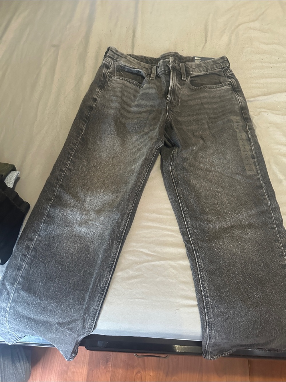 American Eagle Outfitters Women's Gray Wide Leg Jeans